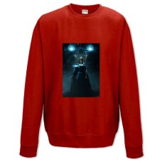 Свитшот с принтом Инджастис Супергеройский Принт - XS красный