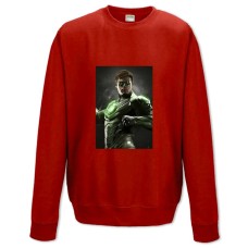 Свитшот с принтом Инджастис Зеленый Фонарь - XS красный