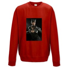 Свитшот с принтом Инджастис Женщина-Кошка - XS красный
