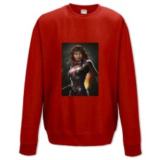 Свитшот с принтом Инджастис Старфаер - XS красный