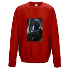 Свитшот с принтом Инджастис Саб-Зиро - XS красный