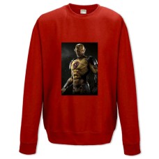 Свитшот с принтом Инджастис Обратный Флэш - XS красный