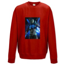 Свитшот с принтом Инджастис Синий Битл - XS красный