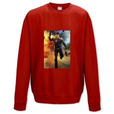 Свитшот с принтом Джаст Кейс Герой - XS красный