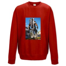 Свитшот с принтом Джаст Кейс Герой Пистолеты - XS красный