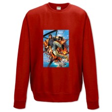 Свитшот с принтом Джаст Кейс Герой Взрыв - XS красный