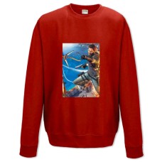 Свитшот с принтом Джаст Кейс Главный Герой Принт - XS красный