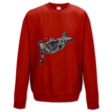 Свитшот с принтом Джаст Кейс Герой Сила - XS красный