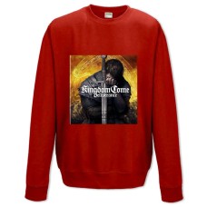 Свитшот с принтом Киндам Кам Да Приидет Царствие Избавление Принт - XS красный