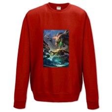 Свитшот с принтом Лига Легенд Герои - XS красный