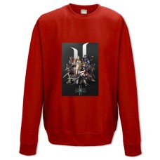 Свитшот с принтом Линейдж Герои Принт - XS красный