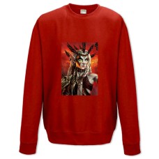 Світшот з принтом Мтг Того, Хто Міг Дівчина - XS червоний