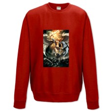 Світшот з принтом Мтг Ангел - XS червоний