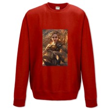 Світшот з принтом Мтг Героїня Дівчина - XS червоний