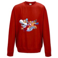 Світшот з принтом Маріо Герої - XS червоний