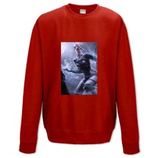 Світшот з принтом Мас Ефект Того, Хто Міг Жінка - XS червоний