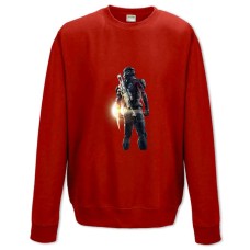 Світшот з принтом Мас Ефект Герой Тематика - XS червоний