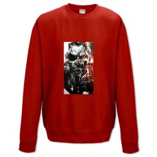 Свитшот с принтом Метал Джеар Принт - XS красный