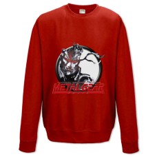 Свитшот с принтом Метал Джеар Логотип Принт - XS красный