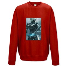 Свитшот с принтом Метал Джеар Героический Принт - XS красный