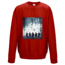Свитшот с принтом Метал Джеар Герои - XS красный