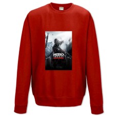 Свитшот с принтом Метро 2033 Редюкс - XS красный