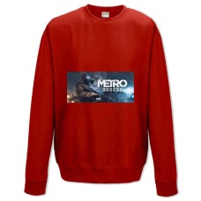 Світшот з принтом Метро Результат Принт - XS червоний