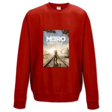 Світшот з принтом Метро Результат Тематика - XS червоний