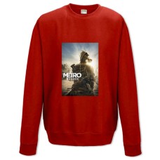 Свитшот с принтом Метро Исход Героический Принт - XS красный