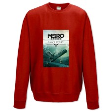 Свитшот с принтом Метро Исход История Сэма - XS красный