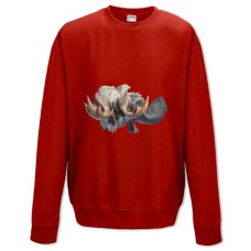 Світшот з принтом Монстр Хантер: Світ Тематика Принт - XS червоний