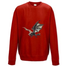 Світшот з принтом Монстр Хантер: Мир Створення Принт - XS червоний