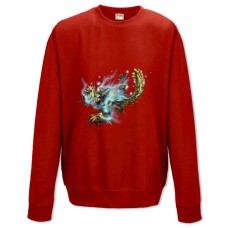 Світшот з принтом Монстр Хантер: Мир Монстр Принт - XS червоний