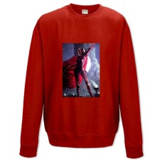 Світшот з принтом Невервінтер Диявол Дівчина - XS червоний