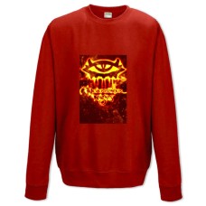 Світшот з принтом Невервінтер Вогонь Логотип Принт - XS червоний