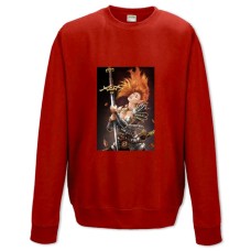 Світшот з принтом Невервінтер Того, Хто Міг Жінка - XS червоний