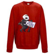 Свитшот с принтом Ниер Автомата Ноу Фан - XS красный