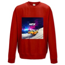 Світшот з принтом Жага Швидкості Нид Фор Спід Розпал Тематика Принт - XS червоний