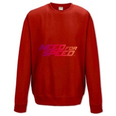 Світшот з принтом Жага Швидкості Нид Фор Спід Яскравий Логотип - XS червоний