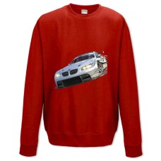 Світшот з принтом Жага Швидкості Нид Фор Спід Прикольна Машина - XS червоний