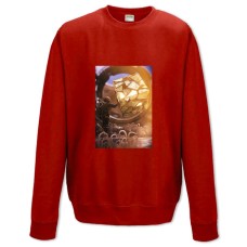 Свитшот с принтом Ноу Менс Скай Принт - XS красный