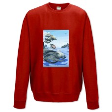 Свитшот с принтом Ноу Менс Скай Создания - XS красный