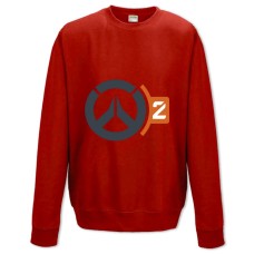 Світшот з принтом Овервотч 2 Логотип - XS червоний