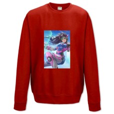 Свитшот с принтом Овервотч Дива Герой - XS красный