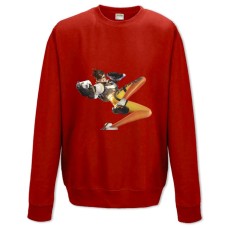 Свитшот с принтом Овервотч Трейсер - XS красный