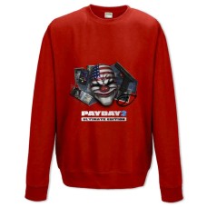 Свитшот с принтом Пейдей Принт - XS красный