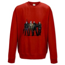 Свитшот с принтом Пейдей Принт Герои - XS красный