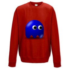 Світшот з принтом Пакман Синій Герой - XS червоний