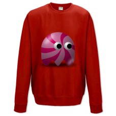 Світшот з принтом Пакман Цукерка Герой - XS червоний