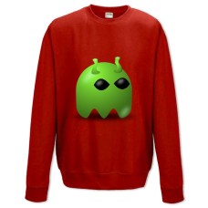 Світшот з принтом Пакман Чужий Герой - XS червоний